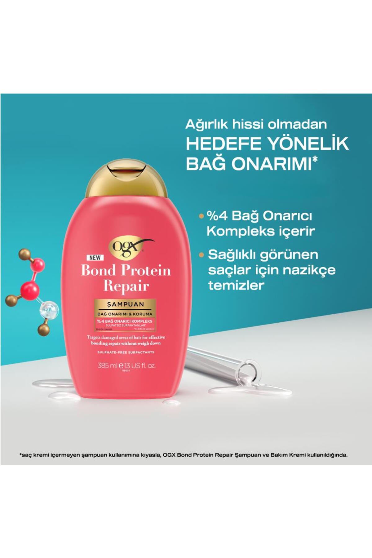 OGX Bond Protein Repair Bağ Onarımı&Koruma Şampuanı 385 ml-