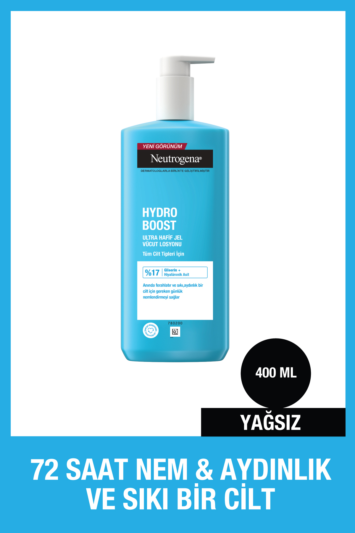 Neutrogena Hydro Boost Ultra Hafif Jel Vücut Losyonu 400 ml-