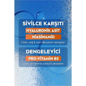 NIVEA Derma Skin Clear Dengeleyici ve Sivilce Karşıtı Serum 30ml, Niasinamid, Hyaluronik Asit, Yağlı Cilt-