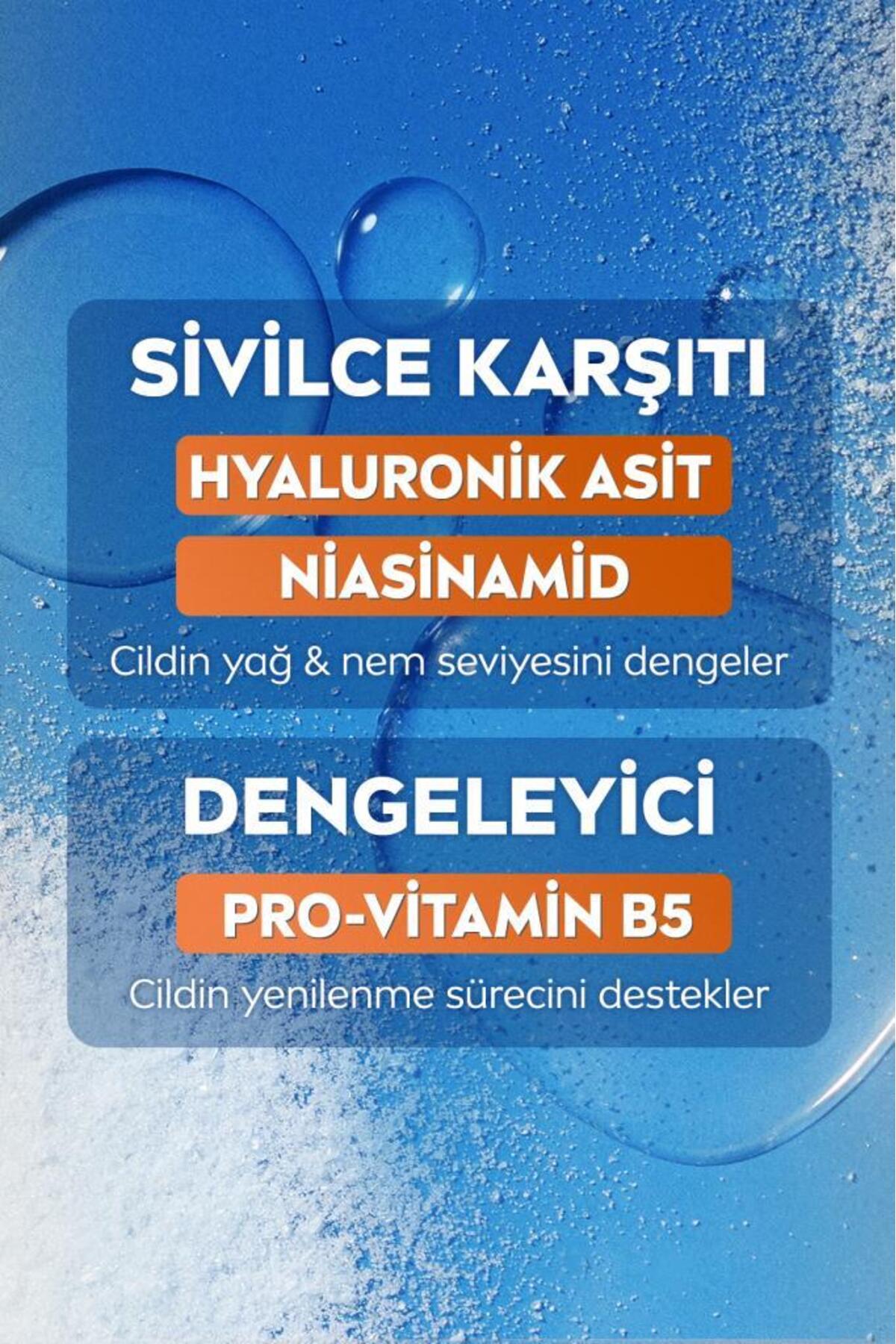 NIVEA Derma Skin Clear Dengeleyici ve Sivilce Karşıtı Serum 30ml, Niasinamid, Hyaluronik Asit, Yağlı Cilt-