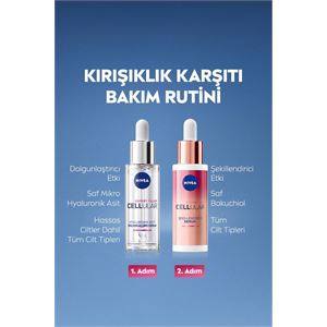NIVEA Cellular Expert Filler Dolgunlaştırıcı Serum 30ml, Hyaluronik Asit, Nemlendirici, Kırışıklık Karşıtı-