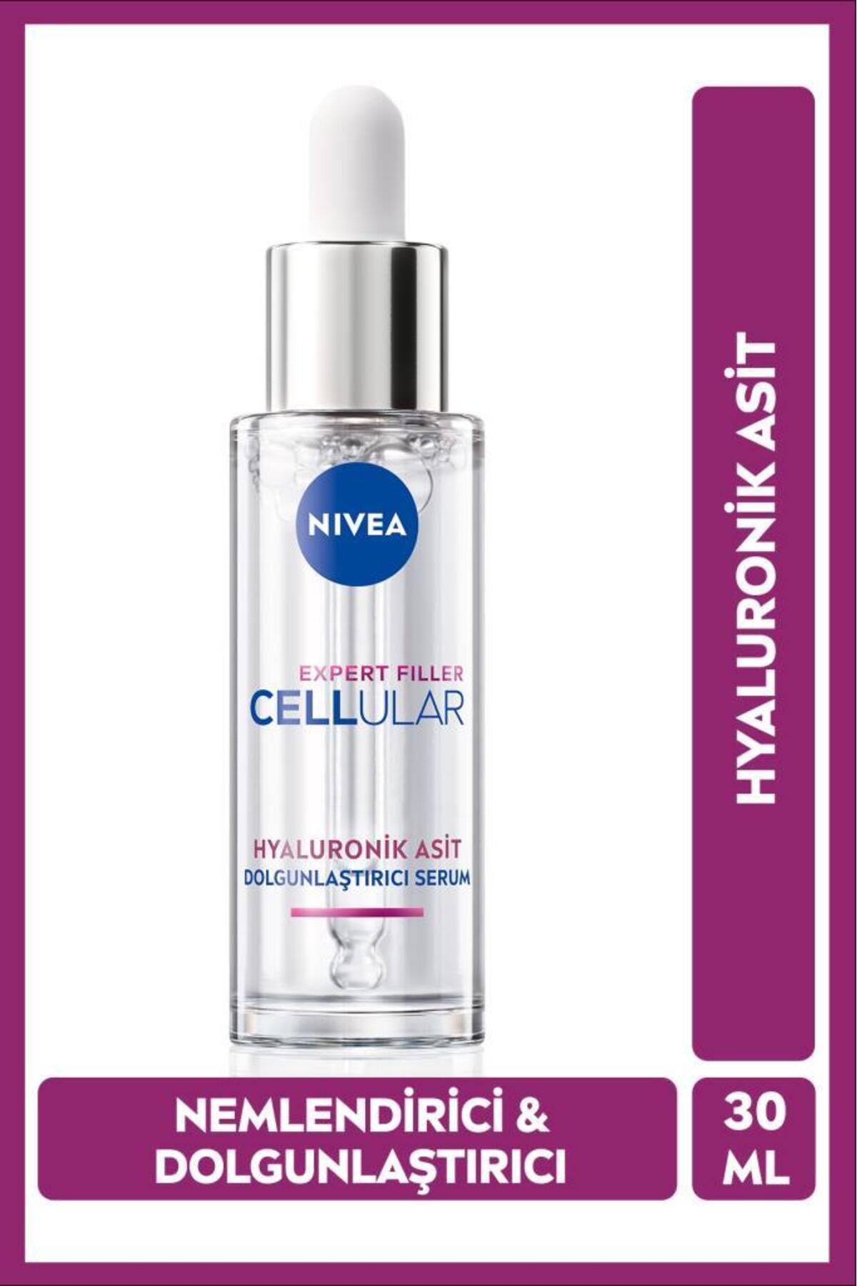 NIVEA Cellular Expert Filler Dolgunlaştırıcı Serum 30ml, Hyaluronik Asit, Nemlendirici, Kırışıklık Karşıtı-