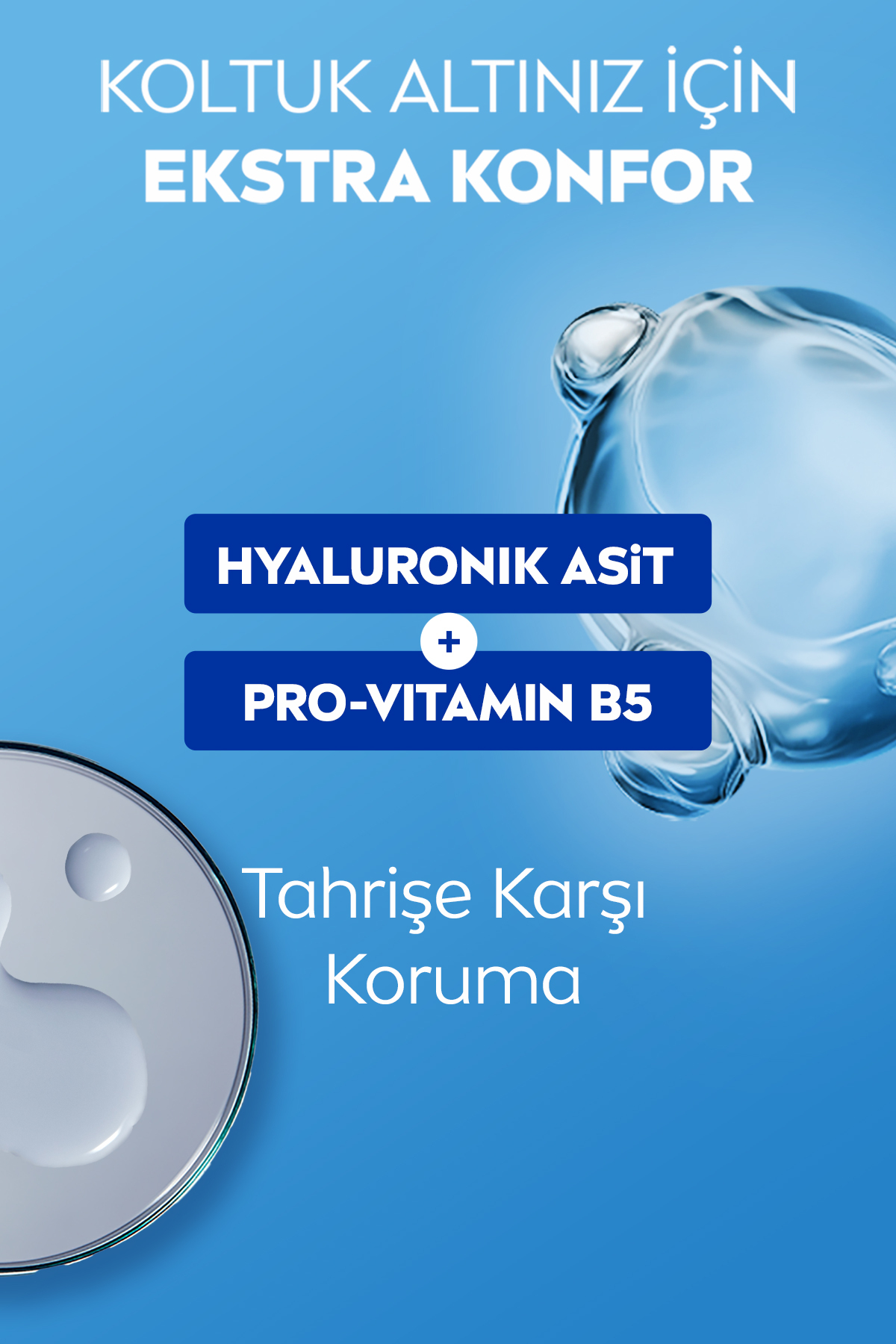NIVEA Kadın Roll on Deodorant Derma Control Defend 50 ml,72 Saat Koruma,Alkolsüz,Hyaluron,Pro Vitamin-