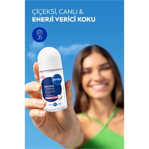 NIVEA Kadın Roll-on Deodorant Derma Control Natural Tone 50ml, Koltuk Altı Kararmasına Karşı, C Vitamini-