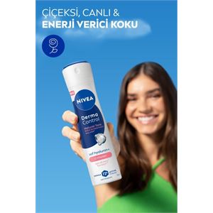 NIVEA Kadın Sprey Deodorant Derma Control Natural Tone 150ml, Koltuk Altı Kararmasına Karşı, C Vitamini-