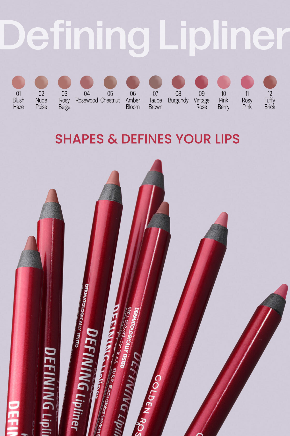 Golden Rose Mood Defining Dudak Kalemi No:04 Rosewood-