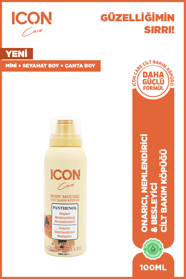 ICON Care Cilt Bakım Köpüğü Vanılla Creme-brulee 100 ML-